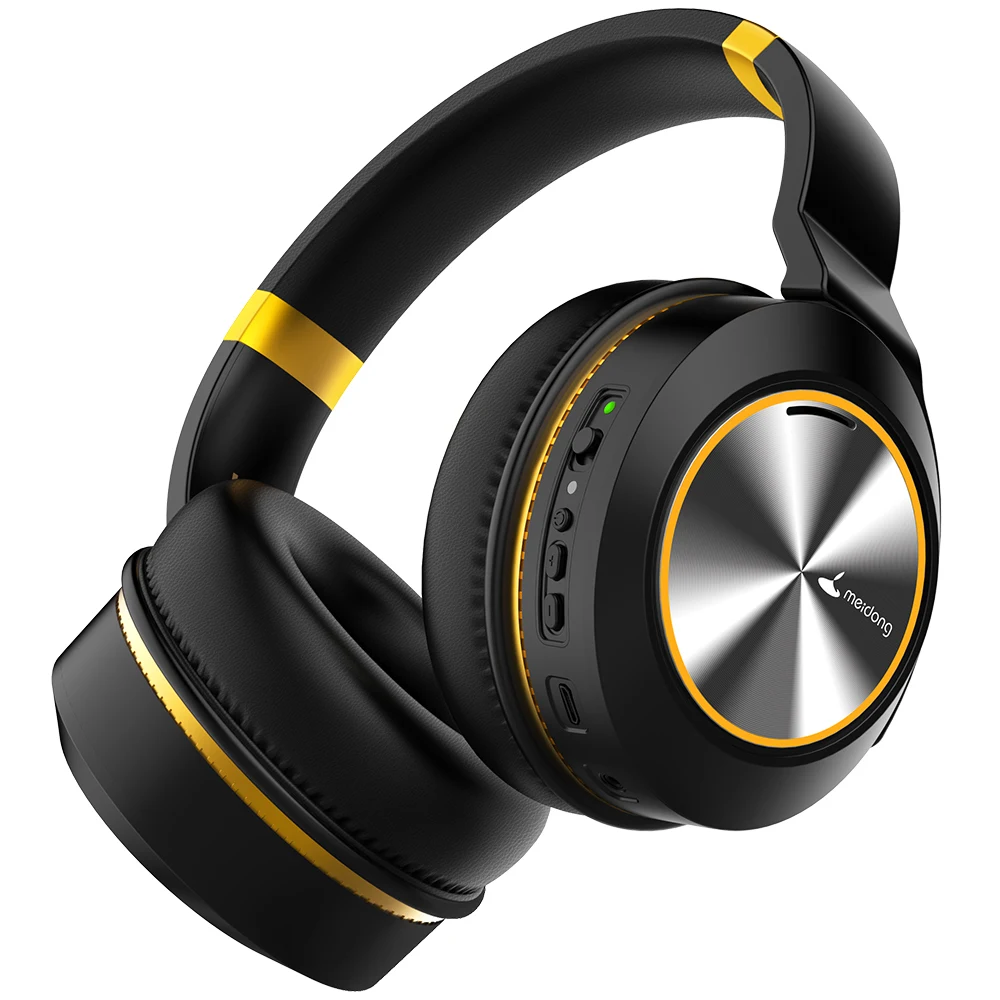 

Original Meidong E8E ANC Active Noise Cancelling Bluetooth Headphones Over Ear Wireless Headset with MIC for phones