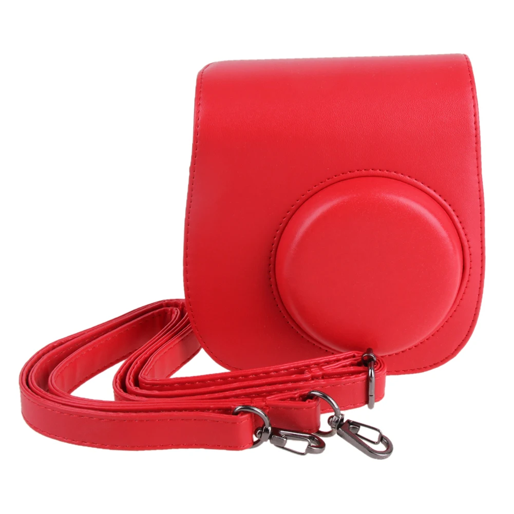 Кожаная НАПЛЕЧНАЯ сумка на ремне для камеры, чехол, защитный чехол для камеры Polaroid, сумки для Fuji Instax Mini 8