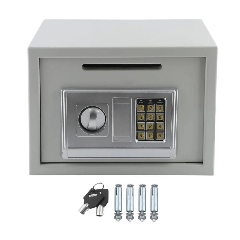 

16L Digital Safe Box Security Deposit Jewel Money Lock Storage Box Electronic Documents Safety Case Security Box For Office Home