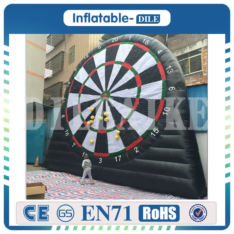 Free shipping 3m 4m 5m Giant board game Inflatable Foot Darts Inflatable Soccer dart board games