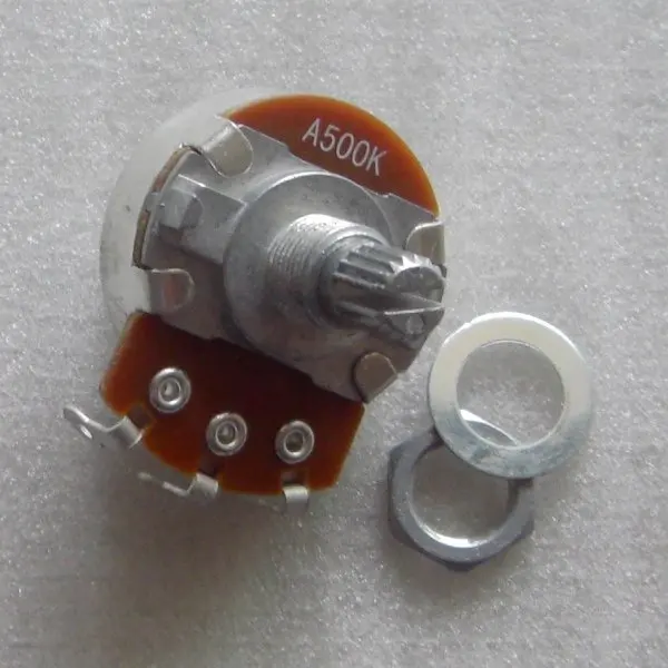 10 шт./упак. 15 мм ручка 24 мм A500K гитара тонкие горшки для гитары Тон управления