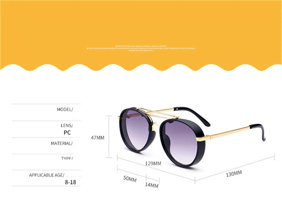 RHAMAI Kids Sunglasses for Boys Girls Children Glasses Classic Fashion alloy Baby Eyewear Beach Outdoor Sport Goggle Oculos (5)