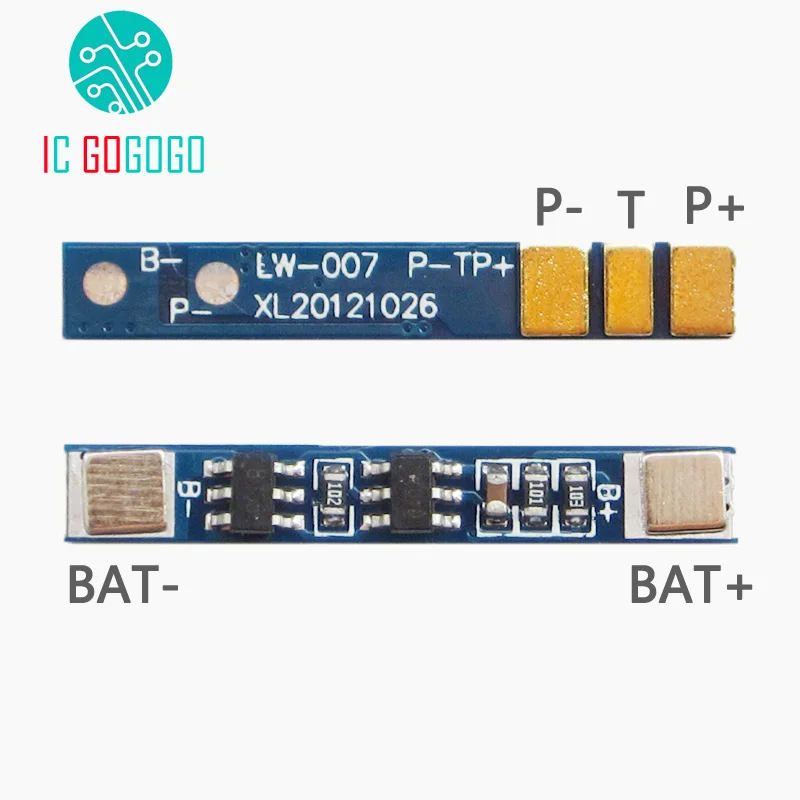 

5pcs 1S 3.7V Lithium Battery Protection Board Polymer Over Charge Discharge Li-ion lipo Protect Module BMS PCM PCB