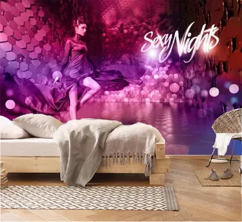 

Custom Any Size 3d Wallpaper Fashion Personality Girl Indoor TV Background Wall Decoration Mural Wallpaper