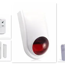 Беспроводной сирена с Strobe датчик двери PIR датчик дистанционного управления