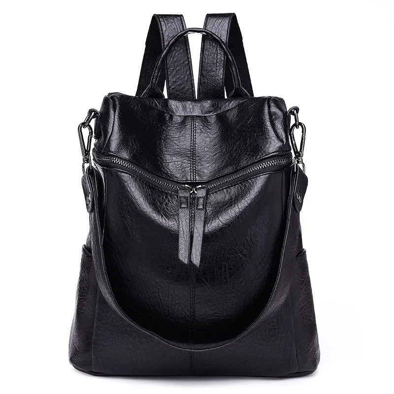 Женский рюкзак из искусственной кожи, модный рюкзак, женские рюкзаки Mochila, женские повседневные винтажные сумки на плечо большой емкости