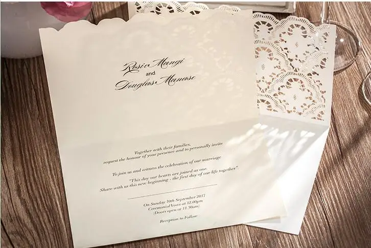Элегантный Кружево цветок Кот Цвет Свадебное приглашение|flower cards|card cardcard invitation |