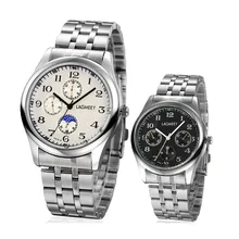 1 pc hommes mâle D’affaires de Quartz montres horloges Nouvelle Mode Étanche En Acier Inoxydable Bande Mâle sport Montres analogique chaude H4