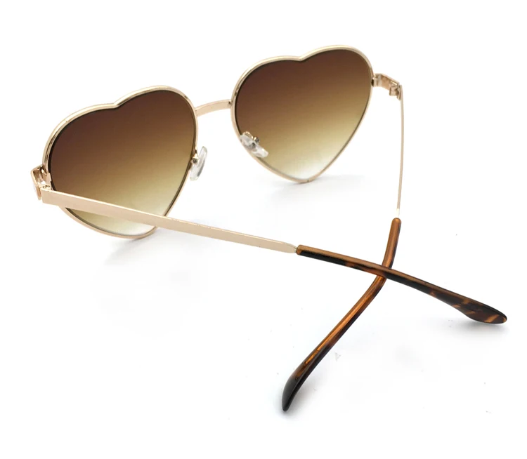 Лаура Фея сердце Стиль градиент линза в металлической оправе Для женщин солнцезащитные очки Брендовая Дизайнерская обувь солнцезащитные очки UV400 солнцезащитные очки Для женщин LF0506