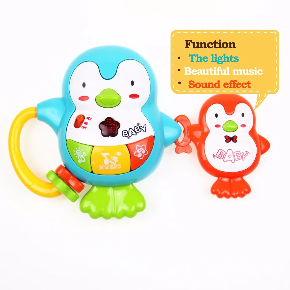 Музыкальные игрушки для малышей 13-24 месяцев Развивающие детские игрушки Kudian мультфильм игрушечные Пингвины для Новорожденные малыши игрушки для детей Oyuncak