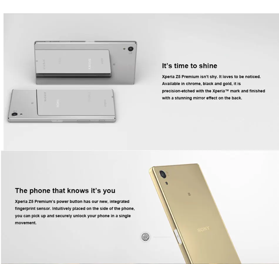 Мобильный телефон sony Xperia Z5 Premium E6883 Dual SIM 3 ГБ ОЗУ 32 Гб ПЗУ Snapdragon 810 OctaCore 5," 2160x3840p 3430 мАч NFC