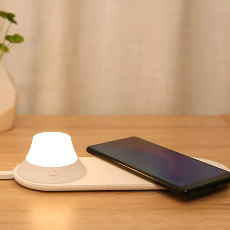 Беспроводное зарядное устройство Yeelight со светодиодной ночной подсветкой