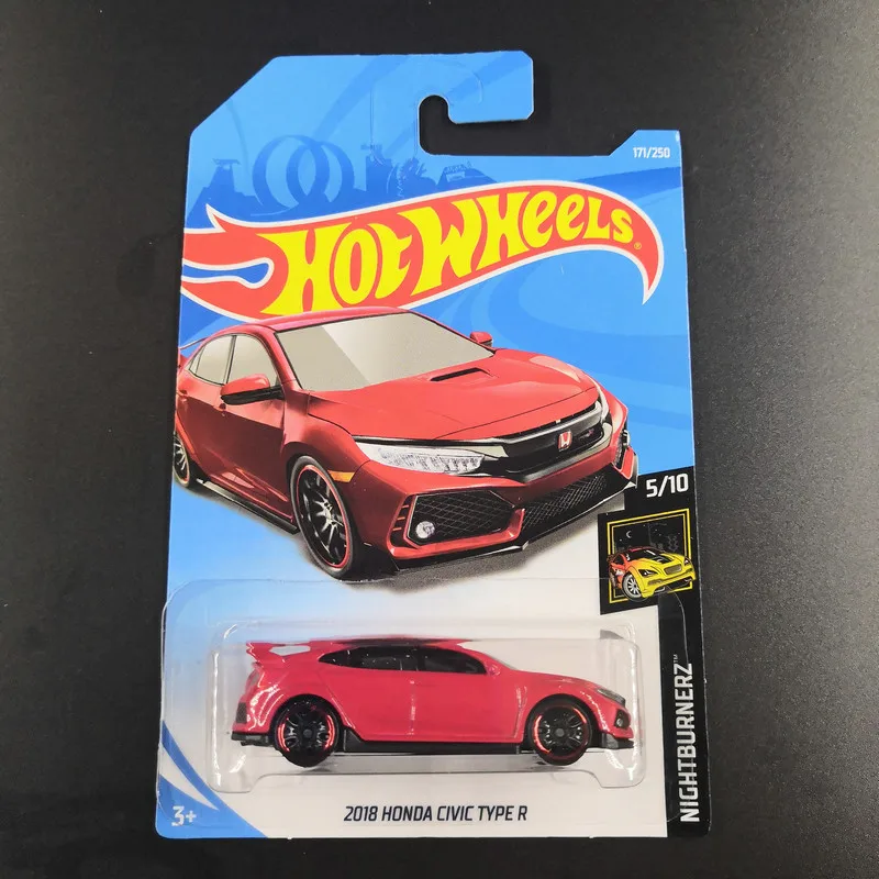 2019 Hot Wheels 1:64 Автомобиль 2018 HONDA CIVIC Тип R коллекторная версия металлическая литая