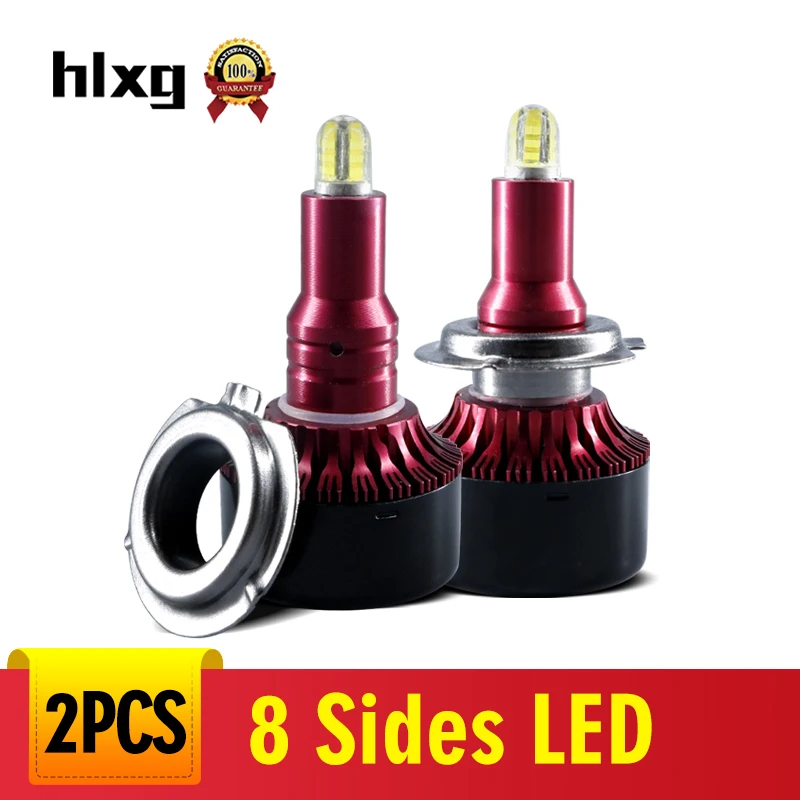 Hlxg 9012 светодиодный 5202 противотуманных фар автомобиля фары 12 V H7 H11 комплект H1 880 881