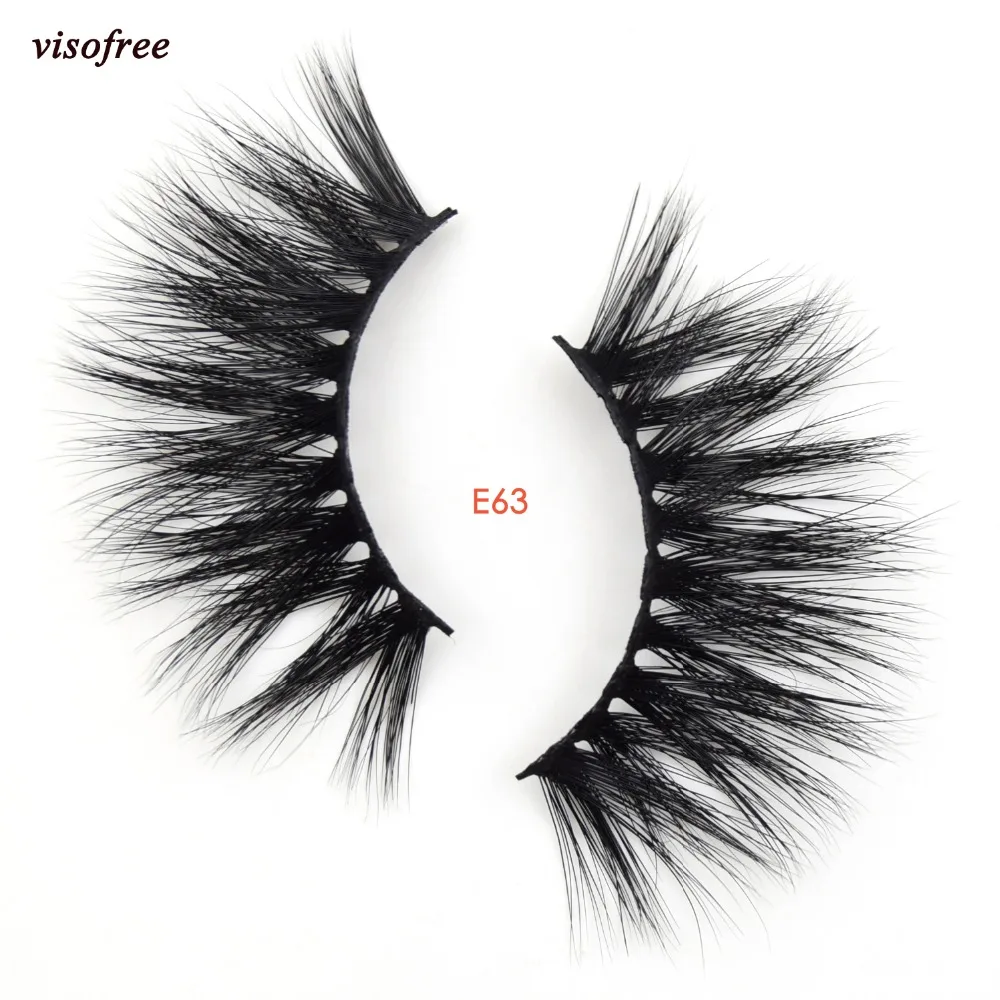 

Visofree Mink False Eyelashes 25mm Lashes 27mm Mink Lashes Handcrafted Full Volume Dramatic Eyelashes Luxury 3D Mink Lashes 63E