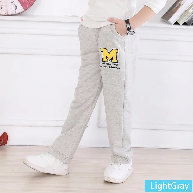 LightGrey Новое поступление; сезон весна-осень; хлопковые детские свободные брюки; повседневные брюки для мальчиков; детские спортивные брюки; шаровары; Лидер продаж - Цвет: LightGrey