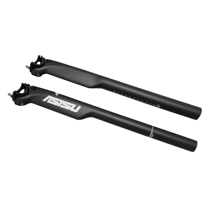 

HOT 3k full carbon bicycle seatpost MTB road mountain bike carbon seat post seat tube 27.2/30.8/31.6*350/400 mm