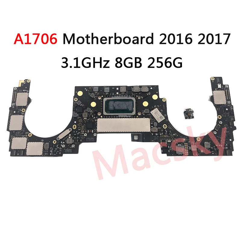 

Tested Original A1706 Motherboard for MacBook Pro 13" A1706 Logic Board 3.1GHz 8GB 256G 2016 2017 820-00923-A with Power Button