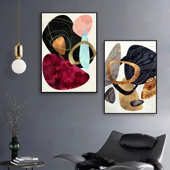 

Abstract Pebbles Art Canvas Poster Natural poster Wall Pictures for Living Room No Frame