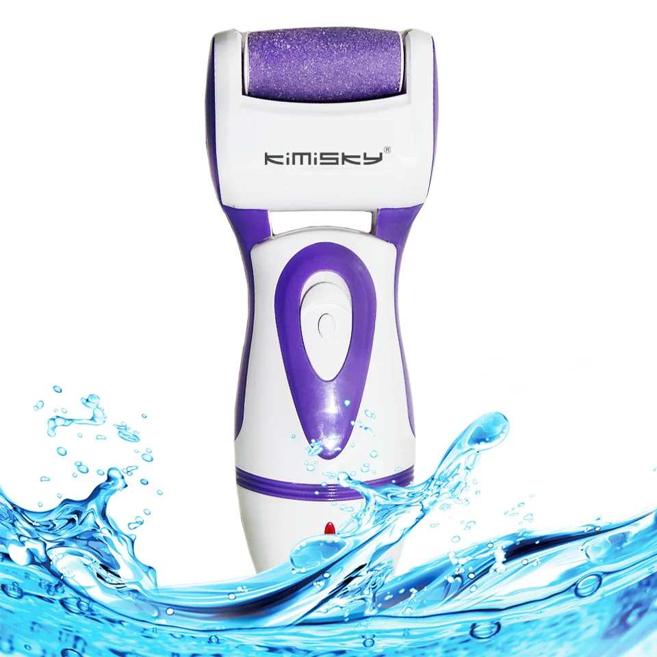 Cuidados com os Pés à Prova Arquivo de pé Removedor de Pele Rolos de Cabeça Kimisky Roxo Ferramenta Água Recarregável Elétrica Pedicure Calo Pés Morta 5ps d' 9 À Prova D' Água Recarregável Elétrica Pedicure