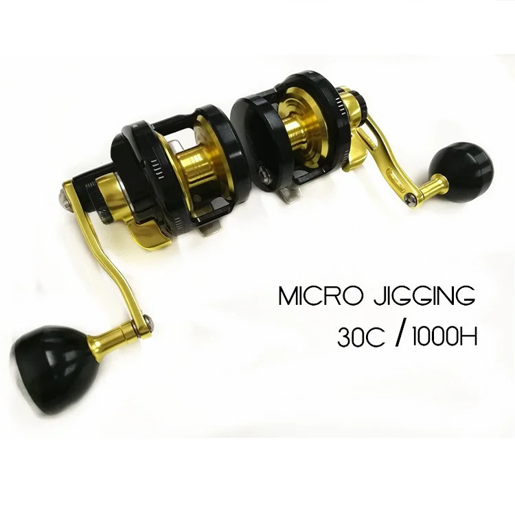 KARASU carrete de Carga lenta carrete MICRO JIGGING carrete 30C/1000 H carrete de pesca 12 кг MAX DRAG fishing weel bait casing