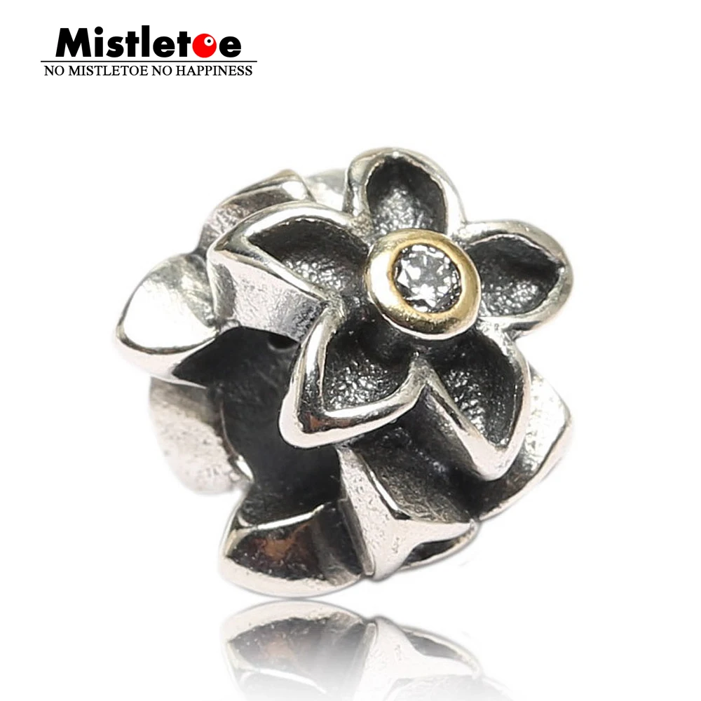 

Authentic 925 Sterling Silver Original Hawthorn Charm Bead Fit European Bracelets Women Jewelry Flowers