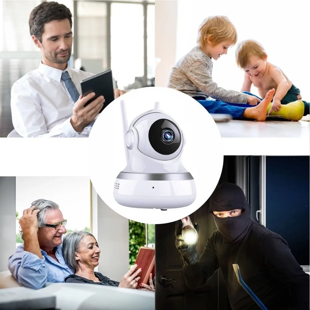 SOONHUA 1080P Wireless IP Camera Security Surveillance Camera Home Office CCTV Camera With Night Vision Baby Monitor UK US Plug