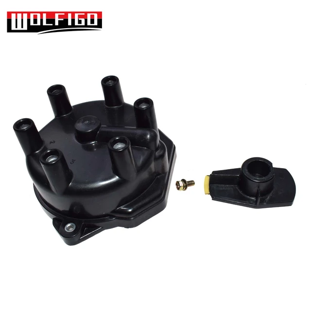 Wolfigo 2 Pcs / 1pc Distributor Cap Distributor Rotor For