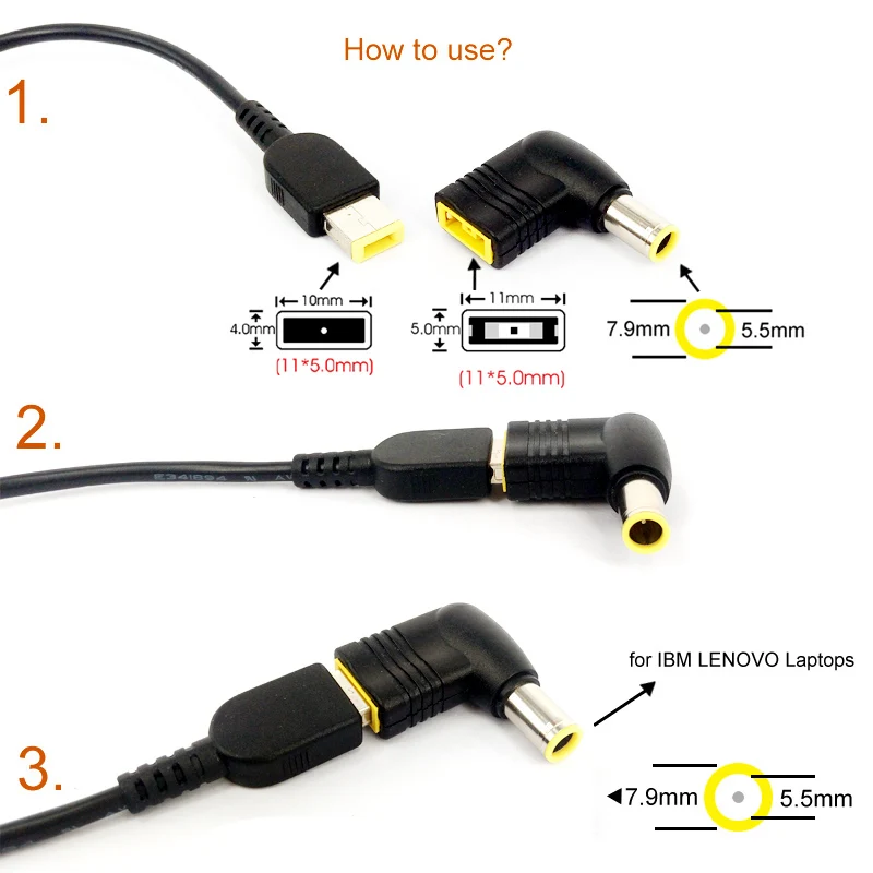 XiiC 20 в 4.5a 90 Вт прямоугольный порт адаптер для ноутбука AC зарядное устройство для lenovo Thinkpad T440 Z510 G510 G50 E431 и кабель
