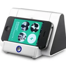 Новые умные сенсоры, Волшебная индукция, беспроводной усилитель, бас, мини динамик, без bluetooth, с подставкой, держатель для iphone, samsung, htc