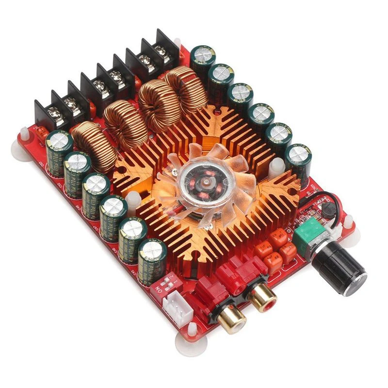 TDA7498E 2X160W Dual Channel Audio Amplifier Board, Support BTL Mode 1X220W Single Channel, DC 24V Digital Stereo Power Amp Mo