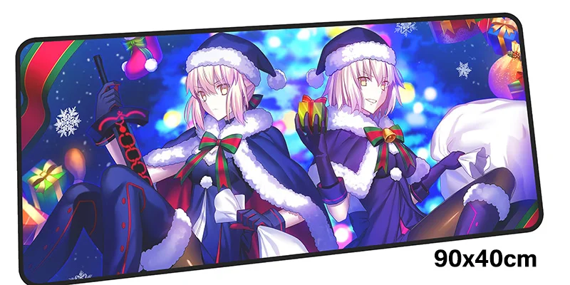 Fate Saber Коврик для мыши геймер 900x400 мм notbook коврик для мыши большой игровой коврик для мыши большой коврик с закрытыми краями Коврик Для Мыши Компьютерный Настольный коврик для мыши - Цвет: Size 900x400X2MM