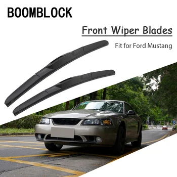 

Car Styling Soft Rubber Front Wiper Blades Arm Kit For Ford Mustang IV V VI 4 5 6 th GT Windshield Original For Ford Accessories