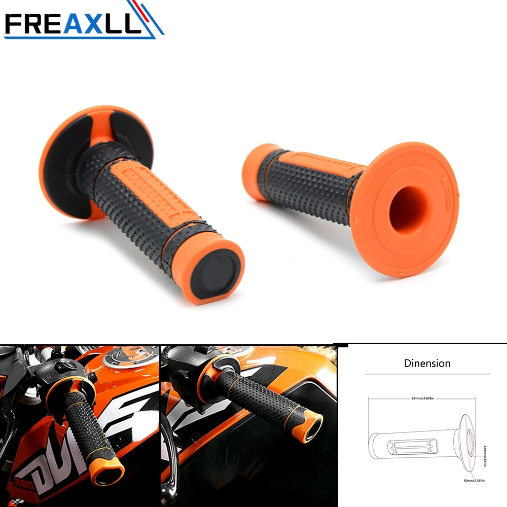 

ORANGE Universal Motorcycle handle bar Motorbike handlebar grips FOR EXC-F 250 350 450 EXC125 EXC 250 300 TPI EXC 250 300