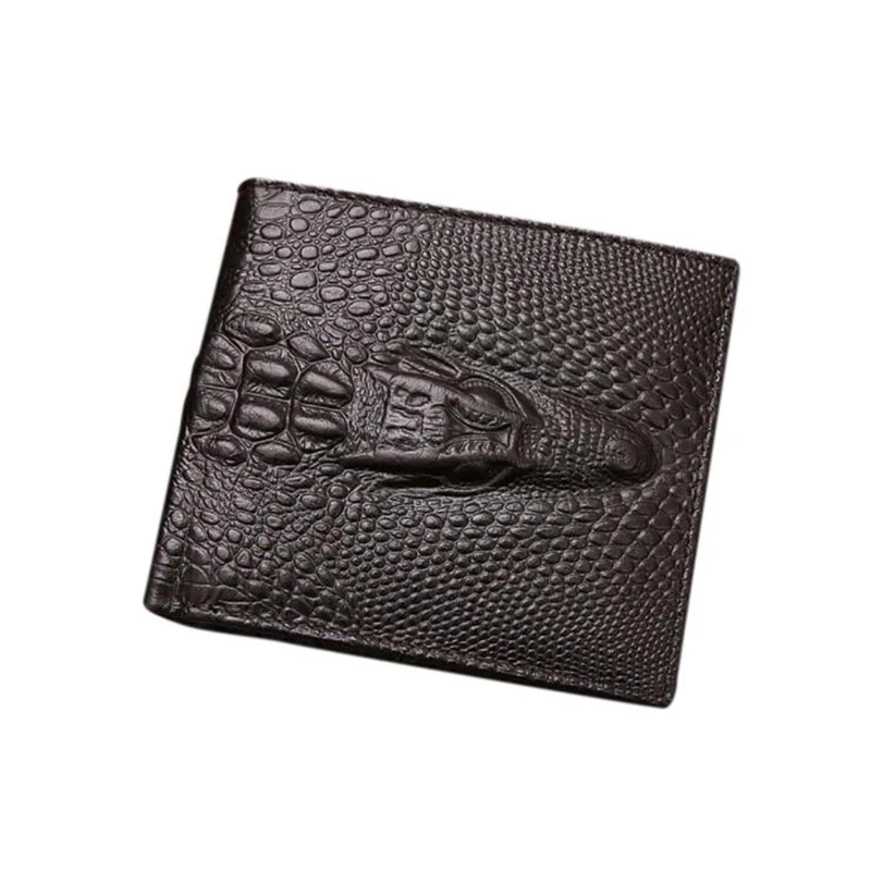 JINBAOLAI Кошелек двойного сложения Для мужчин кожаные черные кредитных/ID держатель для карт бумажник кошелек офис мужской Бизнес человек