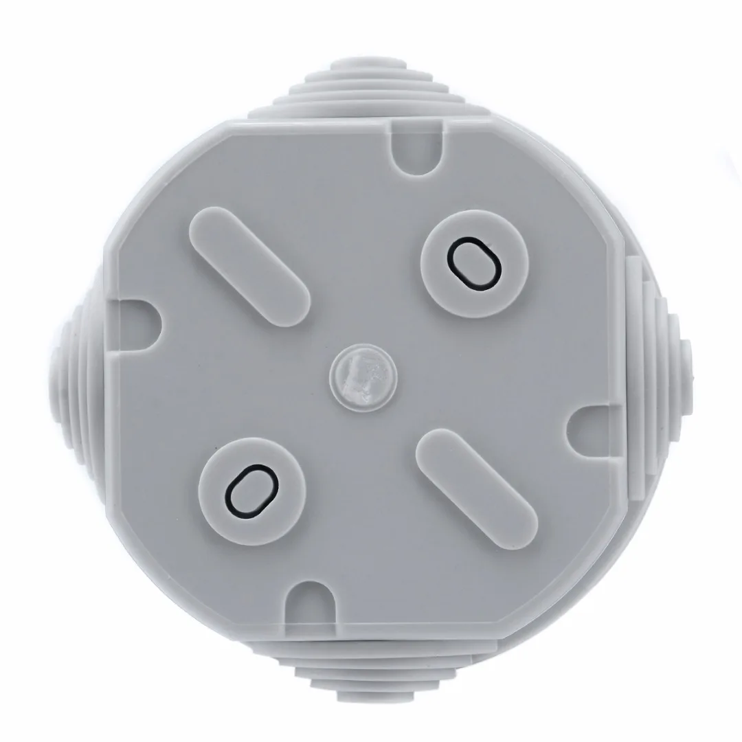 New Round Waterproof Junction Box Weatherproof Grey Plastic Electric Enclosure Case Distribution Terminal Box 65x35mm / 80x40mm