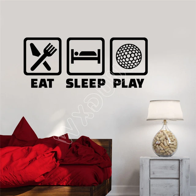 wxduuz vinyl decal golf lifestyle sport words golfer room art wall