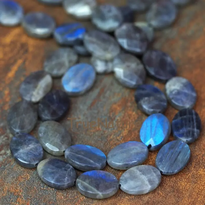 20170926-BE6363- Faceted Oval Shape Beads Labradorite Beads--0g_4