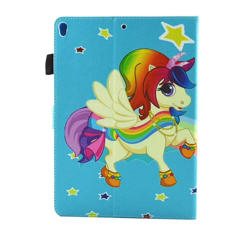 Wekays для Apple IPad Pro 10,5 дюймов мультфильм Единорог кожаный флип Fundas чехол для Coque IPad Pro 10,5 планшет чехол дети