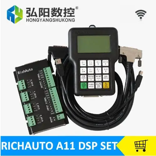 

A11E controller RichAuto DSP A11E CNC controller A11E 3 axis Controller remote For CNC Router TECNR CNC DSP Controller