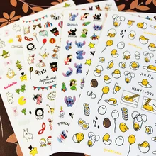 Новейшие HANYI-91-99-100-101 3d наклейки для ногтей с изображением курицы и яйца, штамповка, экспорт из Японии