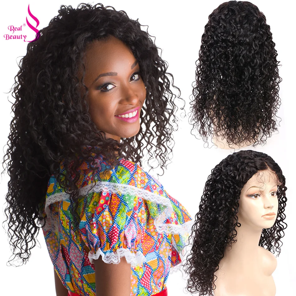 Water Wave Human Hair Lace Wigs