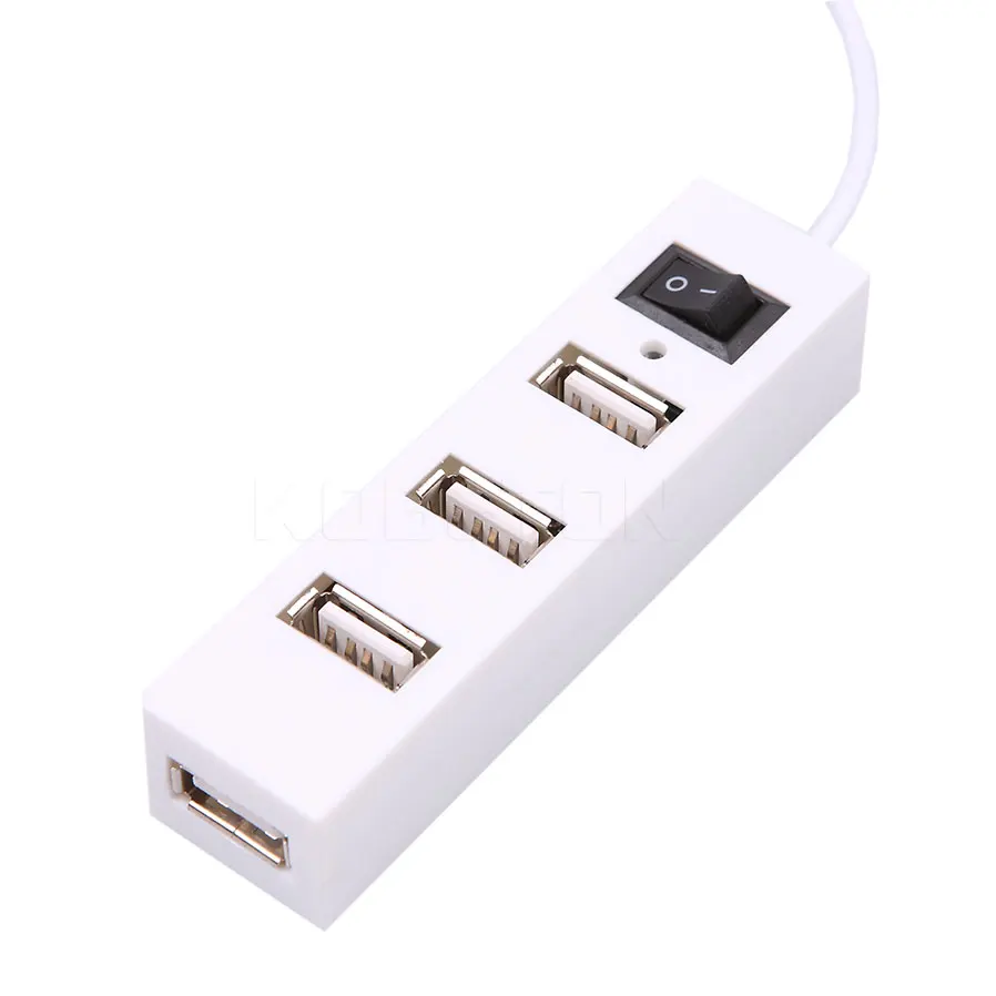 Kebidu мини USB 2 0 концентратор 4 Порты и разъёмы s в состоянии usb хаб вкл/выкл Мощность