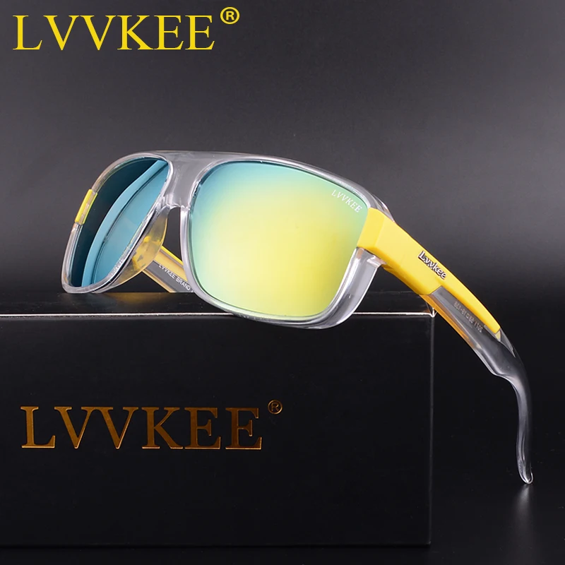 LVVKEE мужские модные роскошные Брендовые очки спортивные поляризованные