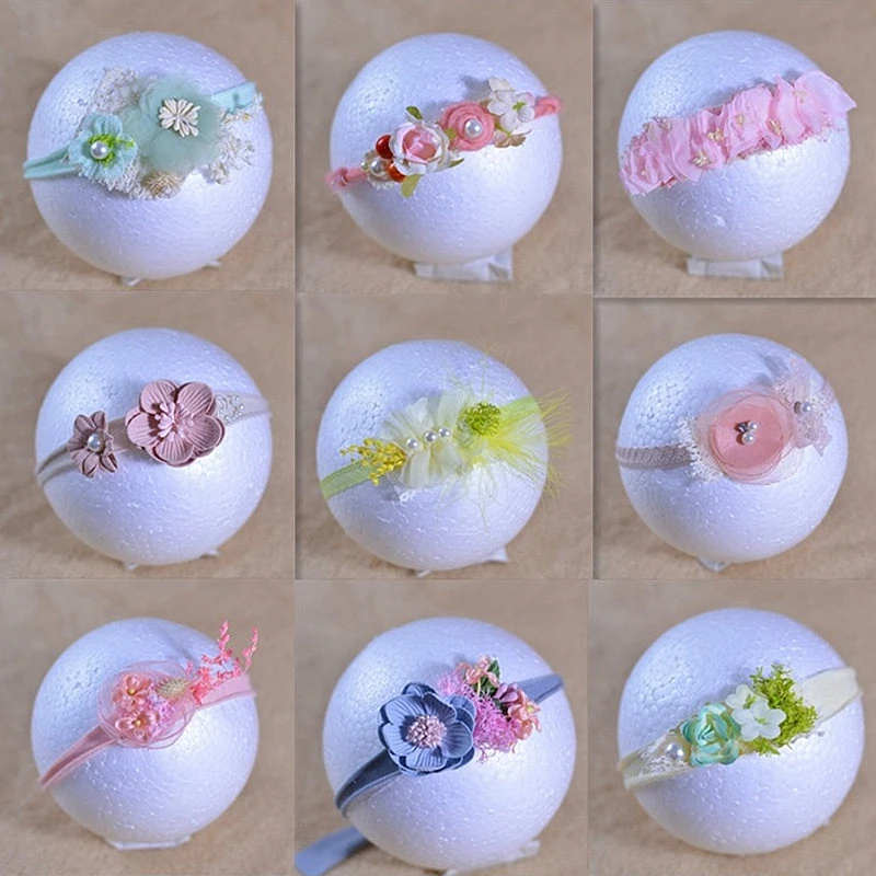 newborn photography prop baby headband with flower baby photo shooting headwear girl lovely  hot-sell headband
