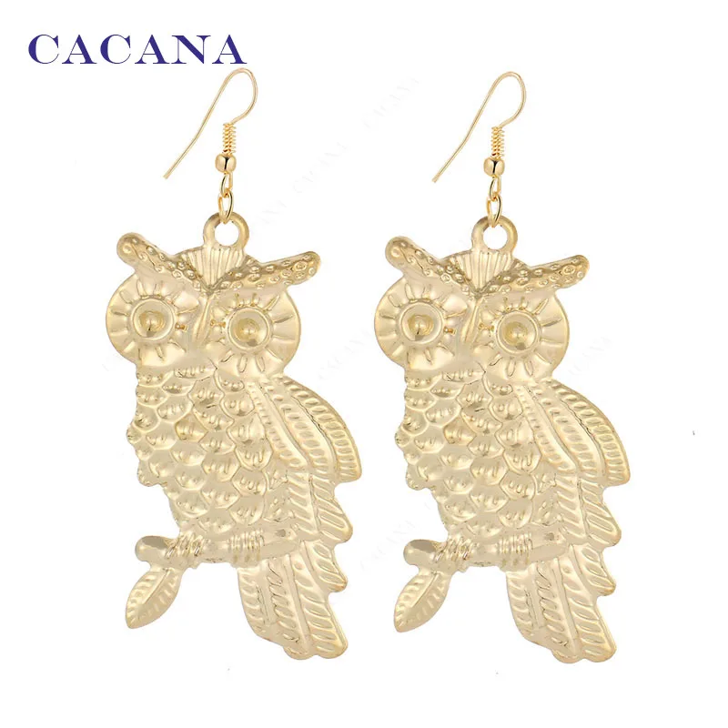 CACANA Dangle Long Earrings Owls With Branch For Women Bijouterie Hot Sale No.A67 A68