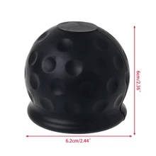 

2022new Black Color Universal 50mm Tow Bar Ball Cover Cap Towing Hitch Caravan Trailer Protect Trailer Couplings and Accessories