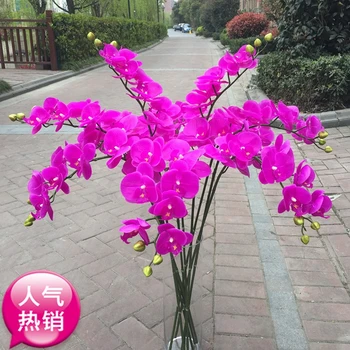 

offer high-end simulation feel butterfly orchid orchid silk flower living room decorative plastic flower fake flower