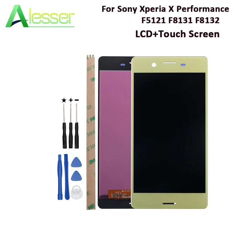 

Alesser For Sony Xperia X Performance F5121 F8131 F8132 LCD Display And Touch Screen Assembly Tested 5.0'' +Tools And Adhesive