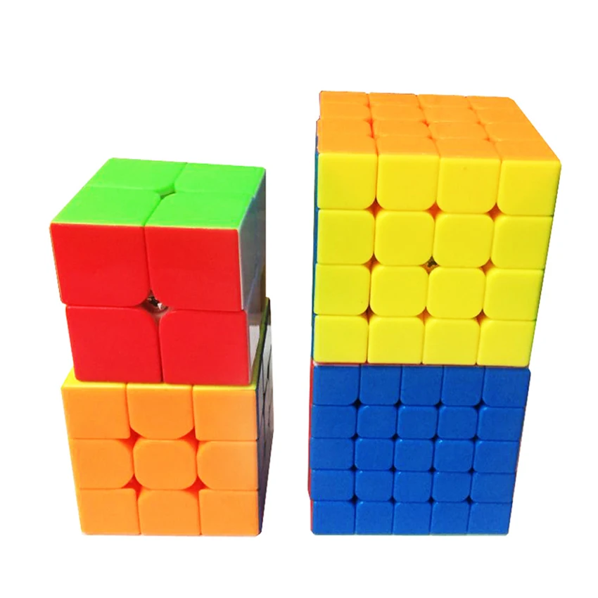 Волшебный куб 2X2X2 3X3X3 4X4X4 5X5X5 Cubo, классный флуоресцентный магический куб, Подарочная коробка 2345 уровней, Набор детских забавных игрушек mf3rs2